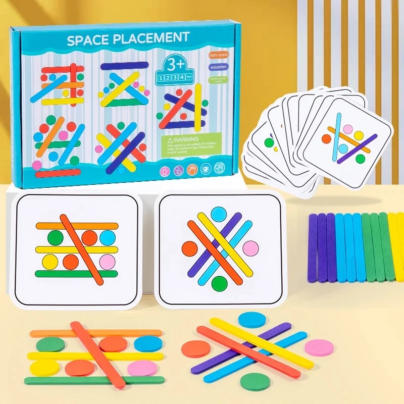 Kids Education Table - أطفال قوس قزح عصا التفكير لغز