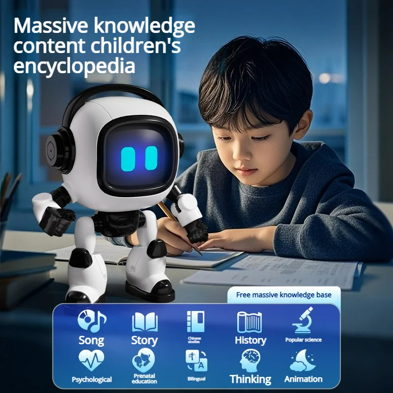 روبوت مكتبي تفاعلي بالذكاء الا - مراجعة Kids Education Desk وسعره