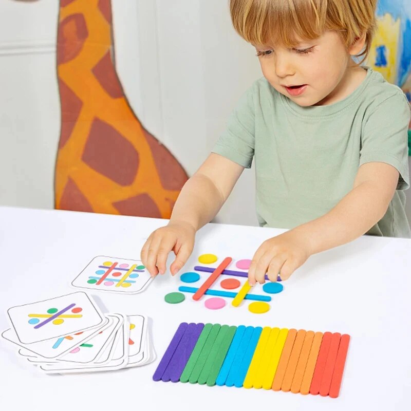 أطفال قوس قزح عصا التفكير لغز  - مراجعة Kids Education Table وسعره