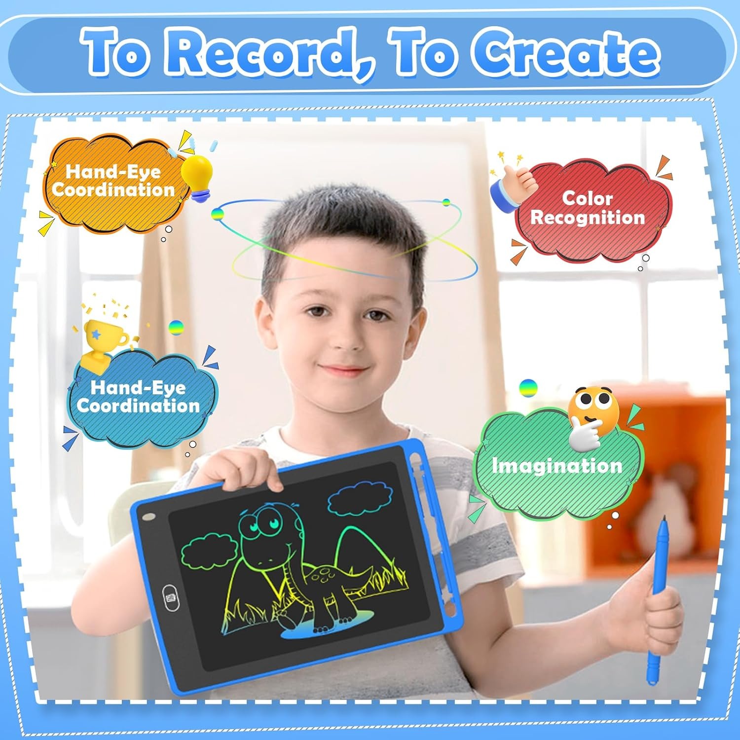لوح كتابة LCD للأطفال، لوح رسم - مراجعة Kids Education Age وسعره