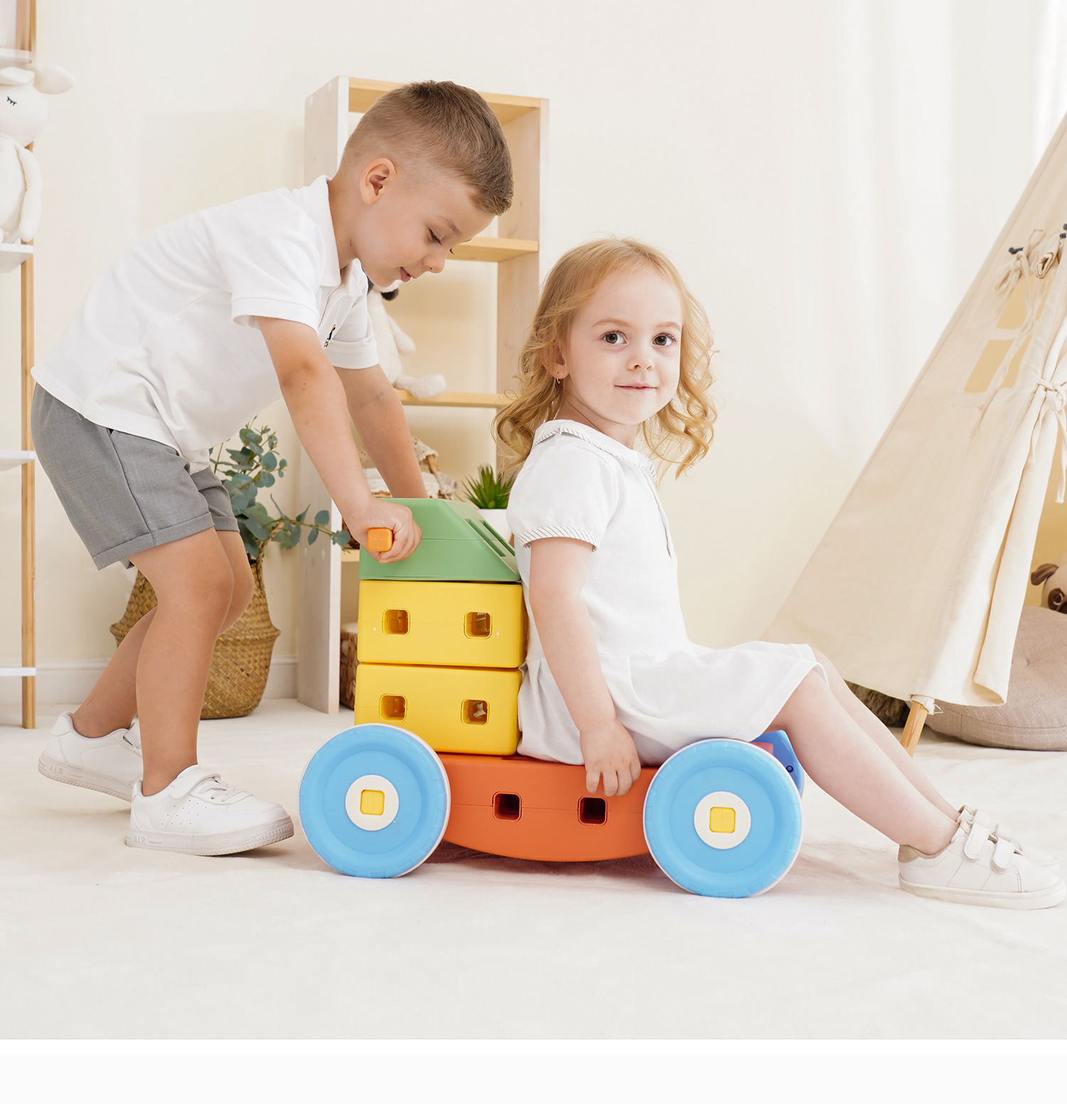 مكعبات بناء للأطفال الصغار مع  - مراجعة Kids Education Age وسعره